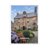 Affiche de Bretagne Locronan 50 × 70 cm / Blanc - Univile Bretagne