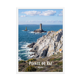Affiche de Bretagne Pointe du Raz 50 × 70 cm / Blanc - Univile Bretagne
