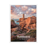 Affiche de Bretagne Ploumanac'h 50 × 70 cm / Blanc - Univile Bretagne