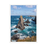 Affiche de Bretagne Port-Coton 50 × 70 cm / Blanc - Univile Bretagne