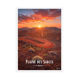 Affiche de La Réunion Plaine des Sables 50 × 70 cm / Blanc - Univile La Réunion