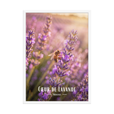 Affiche de Provence Cœur de Lavande 50 × 70 cm / Blanc - Univile Provence