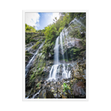Affiche de La Réunion Grand Galet 50 × 70 cm / Blanc - photographie Franck Grondin