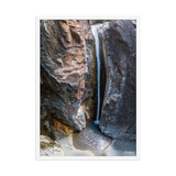 Affiche de La Réunion Cascade de Bras Rouge 50 × 70 cm / Blanc - photographie Franck Grondin