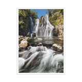 Affiche de La Réunion Cascade du Bassin Carrosse 50 × 70 cm / Blanc - photographie Franck Grondin