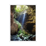 Affiche de La Réunion Caverne du Mapou 50 × 70 cm / Blanc - photographie Franck Grondin