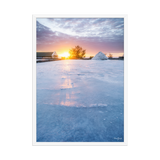 Affiche de La Réunion Les Salines de la Pointe au Sel 50 × 70 cm / Blanc - photographie Franck Grondin