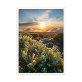 Affiche de La Réunion Crépuscule sur le Pas des Sables 50 × 70 cm / Blanc - photographie Franck Grondin