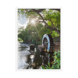 Affiche de La Réunion Le Moulin de la Tour des Roches 50 × 70 cm / Blanc - photographie Franck Grondin