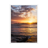 Affiche de La Réunion Saint-Pierre depuis Terre-Sainte 50 × 70 cm / Blanc - photographie Franck Grondin