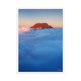 Affiche de La Réunion Gros Morne, Mer de Nuages 50 × 70 cm / Blanc - photographie Franck Grondin
