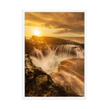 Affiche de La Réunion Le Souffleur de la Pointe des Châteaux 50 × 70 cm / Blanc - photographie Franck Grondin