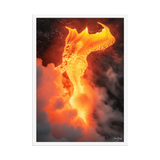 Affiche de La Réunion Robe de Feu, Février 2026 50 × 70 cm / Blanc - photographie Franck Grondin