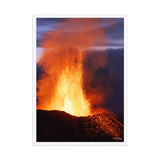 Affiche de La Réunion Coulée d'Août 2015 50 × 70 cm / Blanc - photographie Franck Grondin