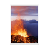 Affiche de La Réunion Rivière de Lave, Août 2015 50 × 70 cm / Blanc - photographie Franck Grondin