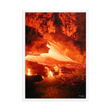 Affiche de La Réunion Coulée de Février 2026 50 × 70 cm / Blanc - photographie Franck Grondin
