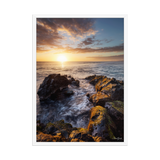 Affiche de La Réunion Le Dragon de Pierre de Saint-Leu 50 × 70 cm / Blanc - photographie Franck Grondin