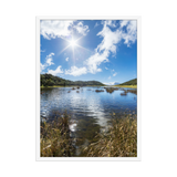 Affiche de La Réunion Le Lac Argamasse 50 × 70 cm / Blanc - photographie Franck Grondin