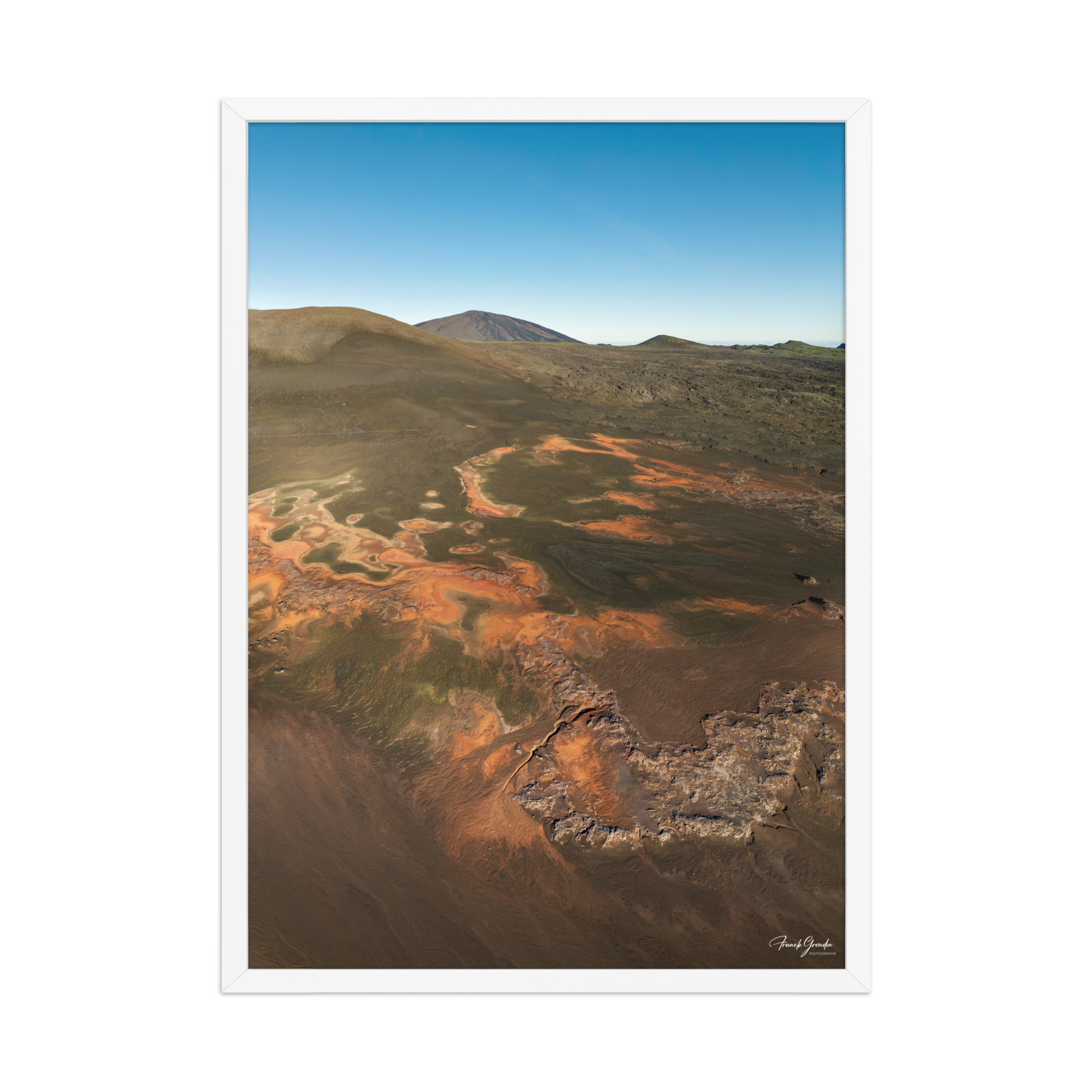 Affiche de La Réunion La Plaine des Sables 50 × 70 cm / Blanc - photographie Franck Grondin