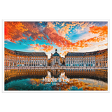 Affiche de Bordeaux Miroir d’eau - Bordeaux 61 × 91 cm / Blanc - Univile