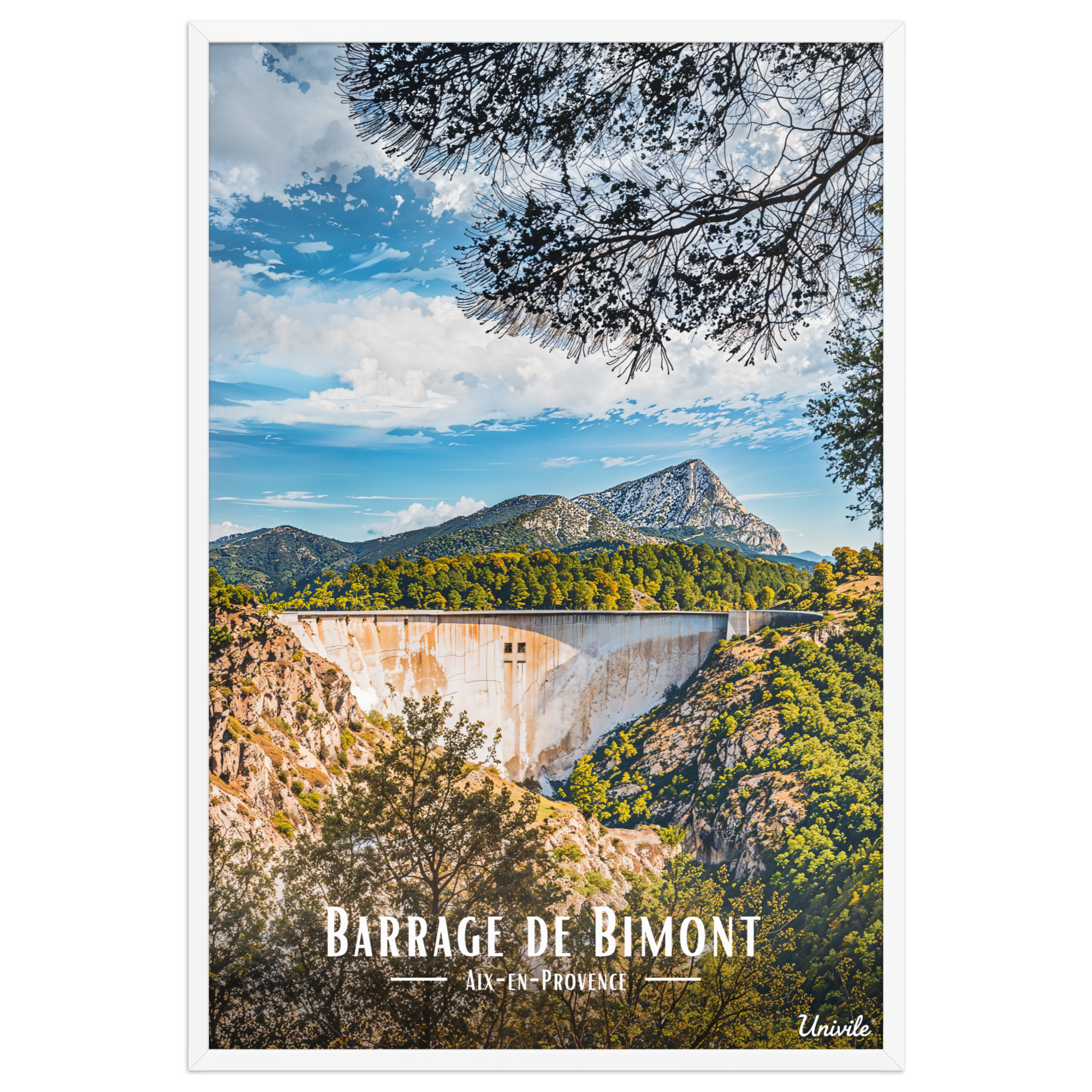 Affiche Barrage de la Sainte-Victoire   - Univ'île