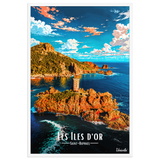 Affiche de Saint-Raphaël Les Îles d’Or 61 × 91 cm / Blanc - Univile