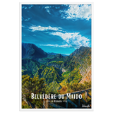 Affiche de la Réunion Belvédère du Maïdo 61 × 91 cm / Blanc - Univile