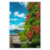 Affiche de la Réunion Letchi Péi 61 × 91 cm / Blanc - Univile