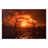 Affiche de La Réunion Le Soleil de Minuit 61 × 91 cm / Blanc - Univile La Réunion