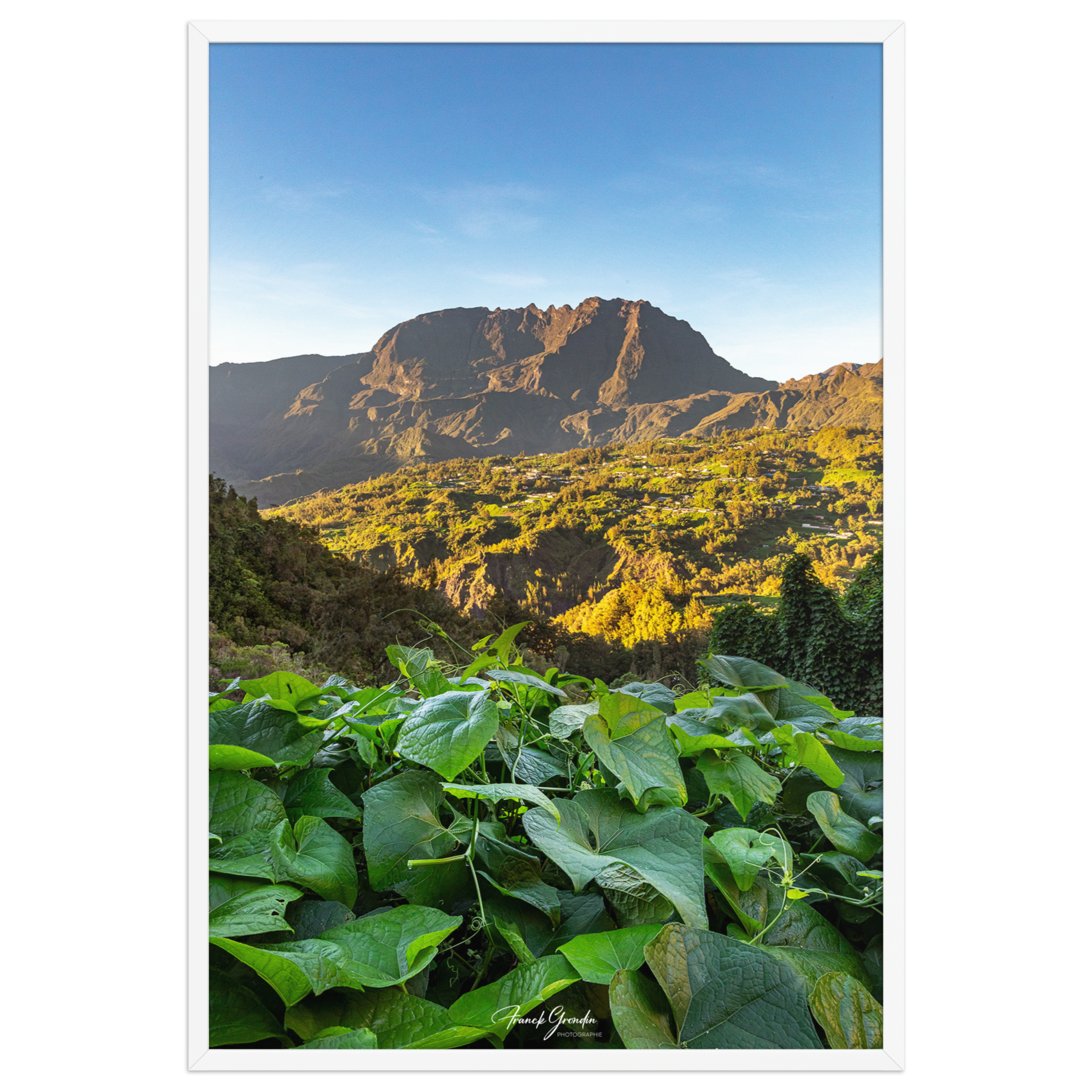 Affiche de La Réunion SUNRISE SALAZIE 61 × 91 cm / Blanc - Univile La Réunion