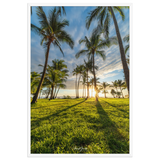 Affiche de La Réunion Sunset Grande Anse 61 × 91 cm / Blanc - Univile La Réunion