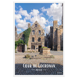 Affiche de Bretagne Cœur de Locronan 61×91 cm / Blanc - Univile Bretagne