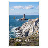Affiche de Bretagne Pointe du Raz 61 × 91 cm / Blanc - Univile Bretagne