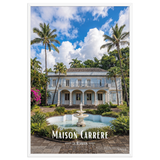 Affiche de La Réunion Maison Carrère 61 × 91 cm / Blanc - Univile La Réunion