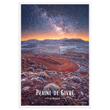 Affiche de La Réunion Plaine de Givre 61 × 91 cm / Blanc - Univile La Réunion