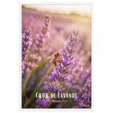 Affiche de Provence Cœur de Lavande 61 × 91 cm / Blanc - Univile Provence