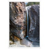 Affiche de La Réunion Cascade de Bras Rouge 61 × 91 cm / Blanc - photographie Franck Grondin