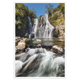 Affiche de La Réunion Cascade du Bassin Carrosse 61 × 91 cm / Blanc - photographie Franck Grondin