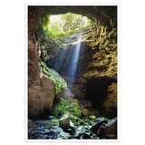 Affiche de La Réunion Caverne du Mapou 61 × 91 cm / Blanc - photographie Franck Grondin