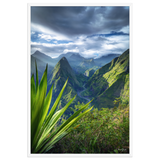Affiche de La Réunion Mafate, Ciel Tourmenté 61 × 91 cm / Blanc - photographie Franck Grondin