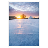 Affiche de La Réunion Les Salines de la Pointe au Sel 61 × 91 cm / Blanc - photographie Franck Grondin