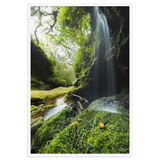 Affiche de La Réunion Cascade de la Ravine Citron Galet 61 × 91 cm / Blanc - photographie Franck Grondin