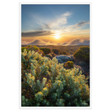Affiche de La Réunion Crépuscule sur le Pas des Sables 61 × 91 cm / Blanc - photographie Franck Grondin