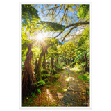 Affiche de La Réunion Le Chemin du Trou de Fer 61 × 91 cm / Blanc - photographie Franck Grondin