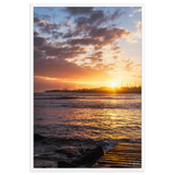 Affiche de La Réunion Saint-Pierre depuis Terre-Sainte 61 × 91 cm / Blanc - photographie Franck Grondin