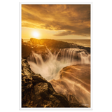 Affiche de La Réunion Le Souffleur de la Pointe des Châteaux 61 × 91 cm / Blanc - photographie Franck Grondin