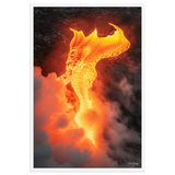 Affiche de La Réunion Robe de Feu, Février 2026 61 × 91 cm / Blanc - photographie Franck Grondin