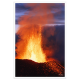 Affiche de La Réunion Coulée d'Août 2015 61 × 91 cm / Blanc - photographie Franck Grondin