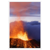 Affiche de La Réunion Rivière de Lave, Août 2015 61 × 91 cm / Blanc - photographie Franck Grondin