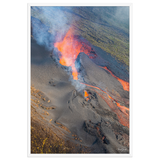 Affiche de La Réunion Coulées d'Octobre 2019 61 × 91 cm / Blanc - photographie Franck Grondin